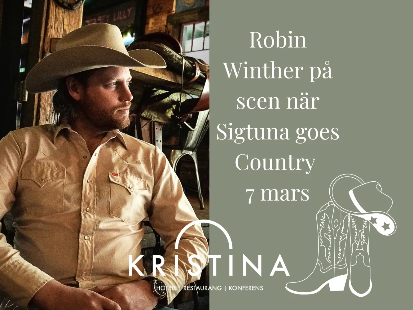 Countryfest med Robin Winther den 7 mars