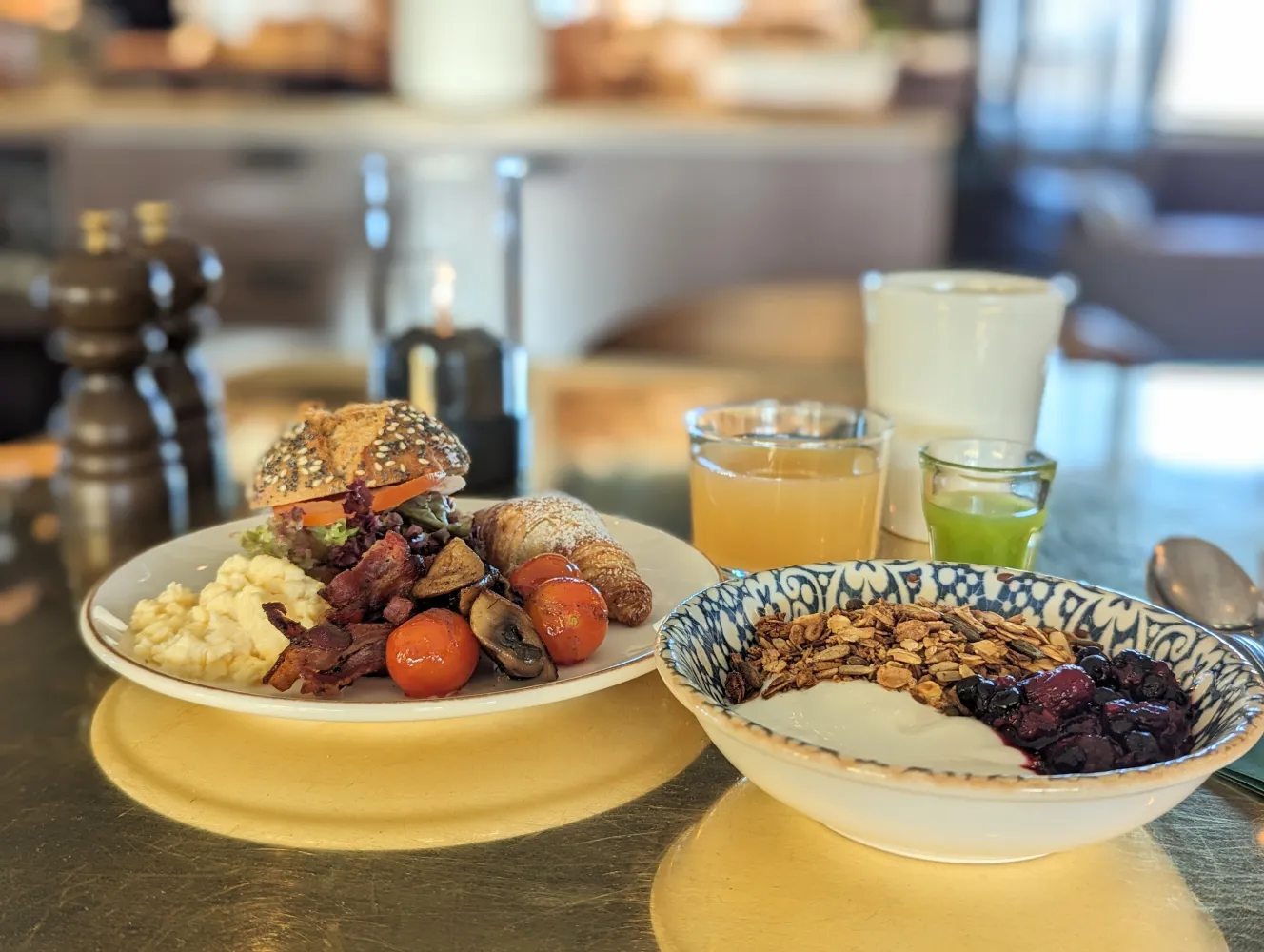 Frukostbuffé på Hotell Kristina