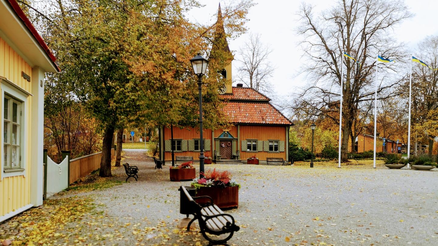Sigtuna Rådhus på hösten